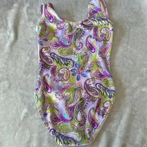 Mondor - Soft sleeveless velour training bodysuit Leotard.  Size 12-14 - Picture 4 of 6